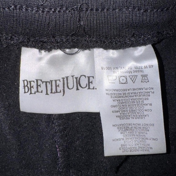 Beetlejuice Black and Purple Joggers - Picture 2 of 4